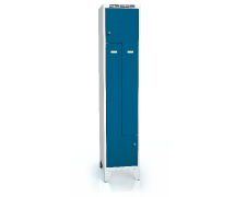 Cloakroom locker Z-shaped doors ALDUR 1 with feet 1920 x 400 x 500